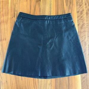 Black leather Zadig and Voltaire Luxe mini skirt